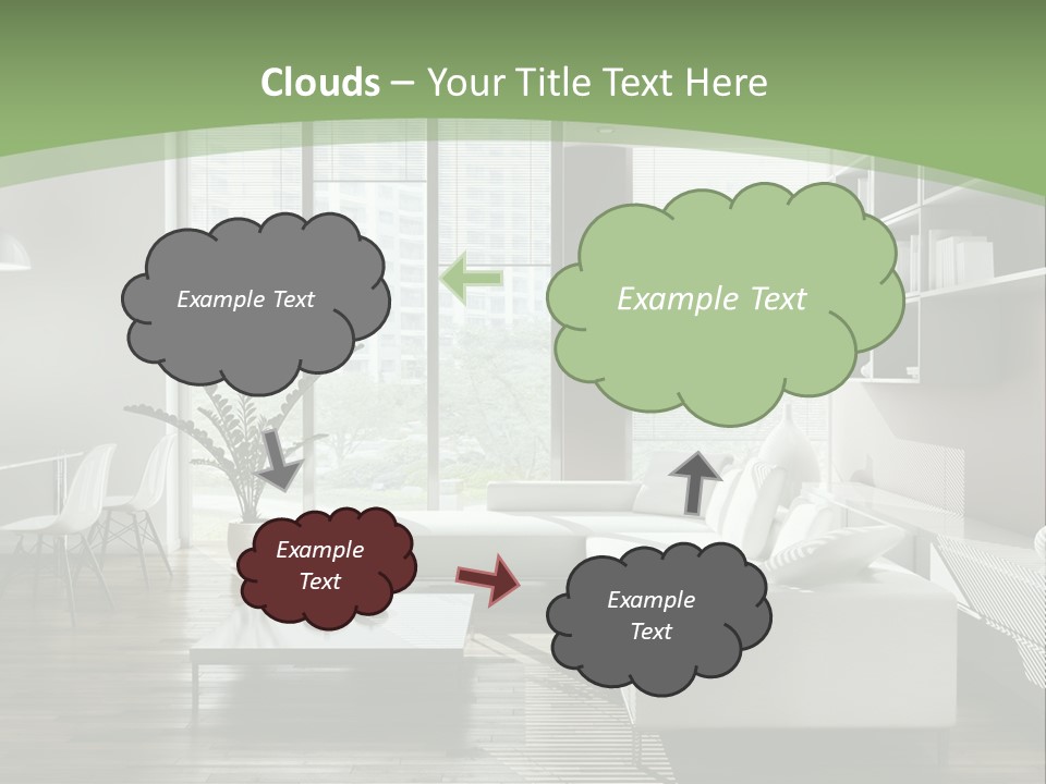 Couch Floor Property PowerPoint Template