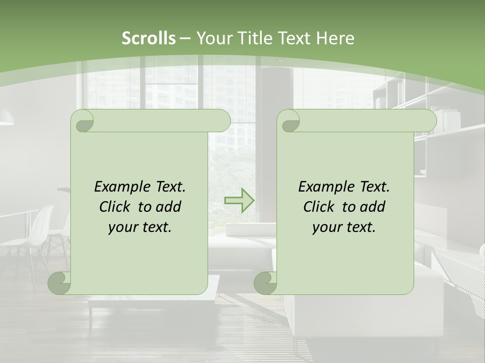 Couch Floor Property PowerPoint Template