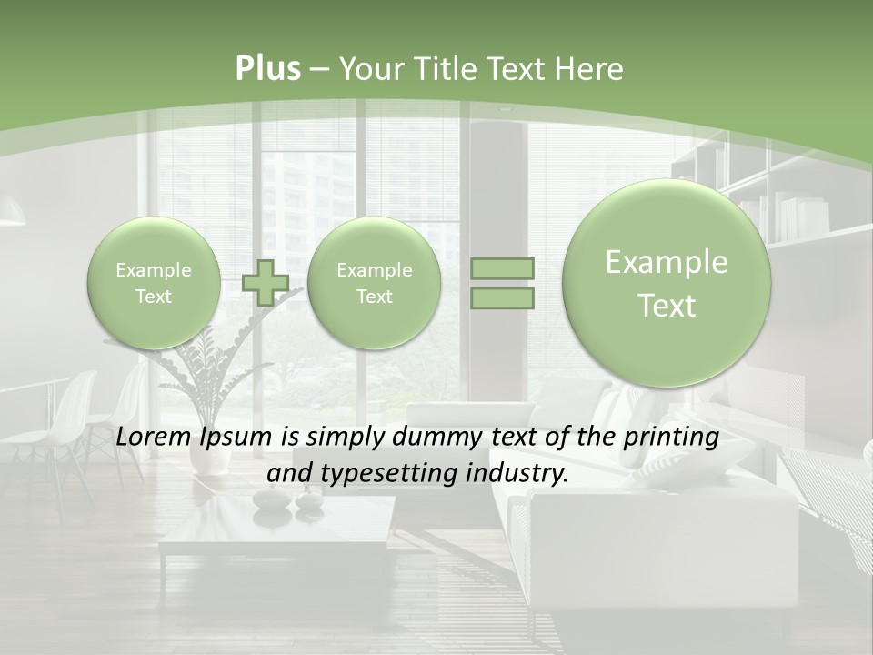Couch Floor Property PowerPoint Template