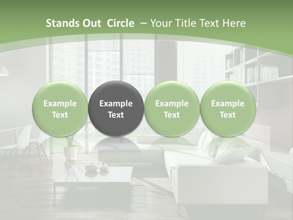 Couch Floor Property PowerPoint Template