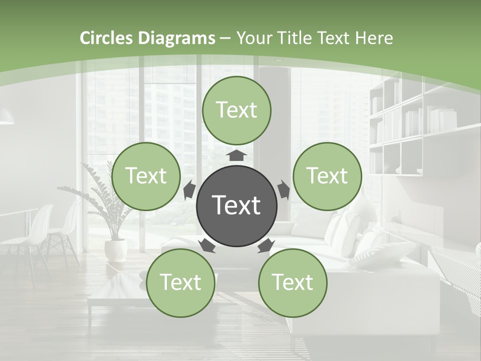 Couch Floor Property PowerPoint Template