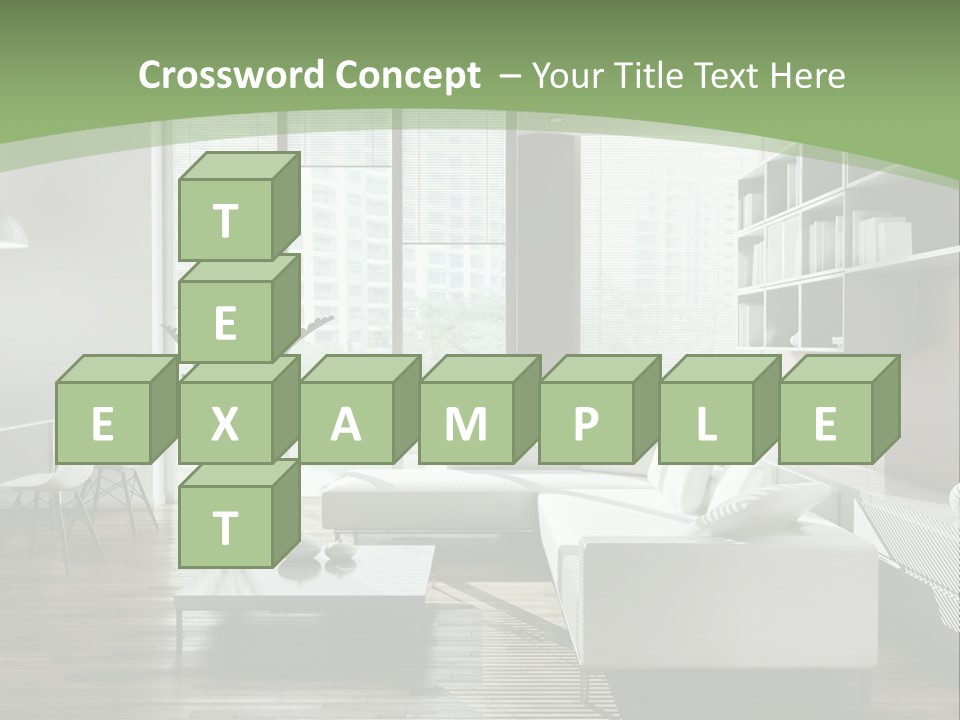 Couch Floor Property PowerPoint Template