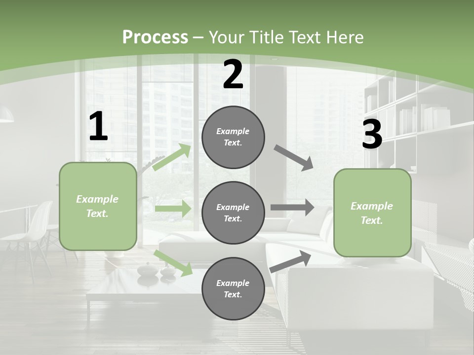 Couch Floor Property PowerPoint Template