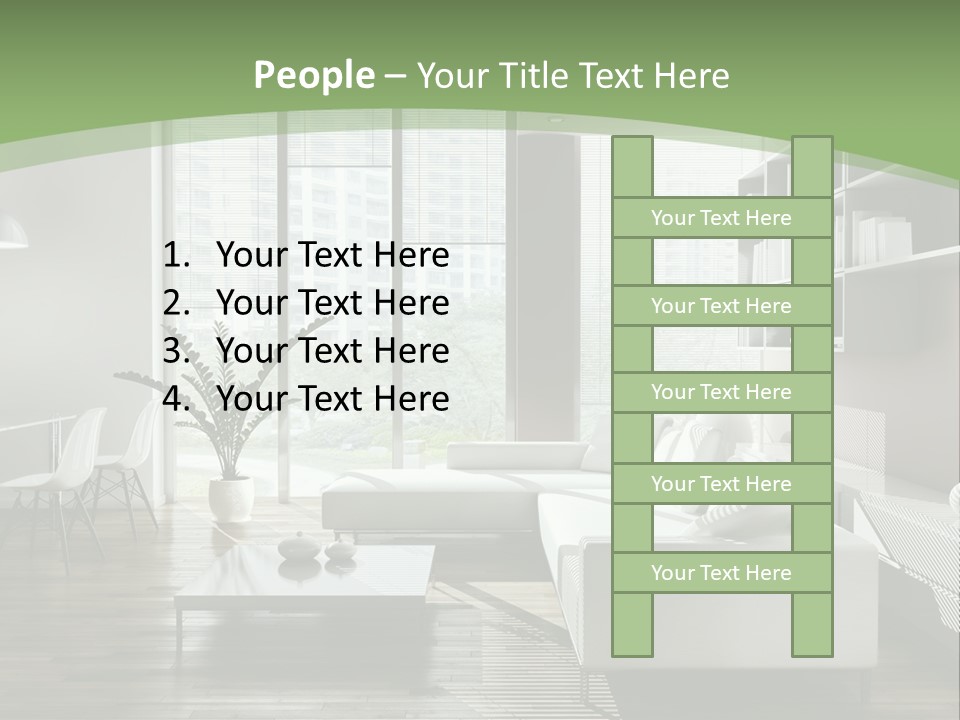 Couch Floor Property PowerPoint Template