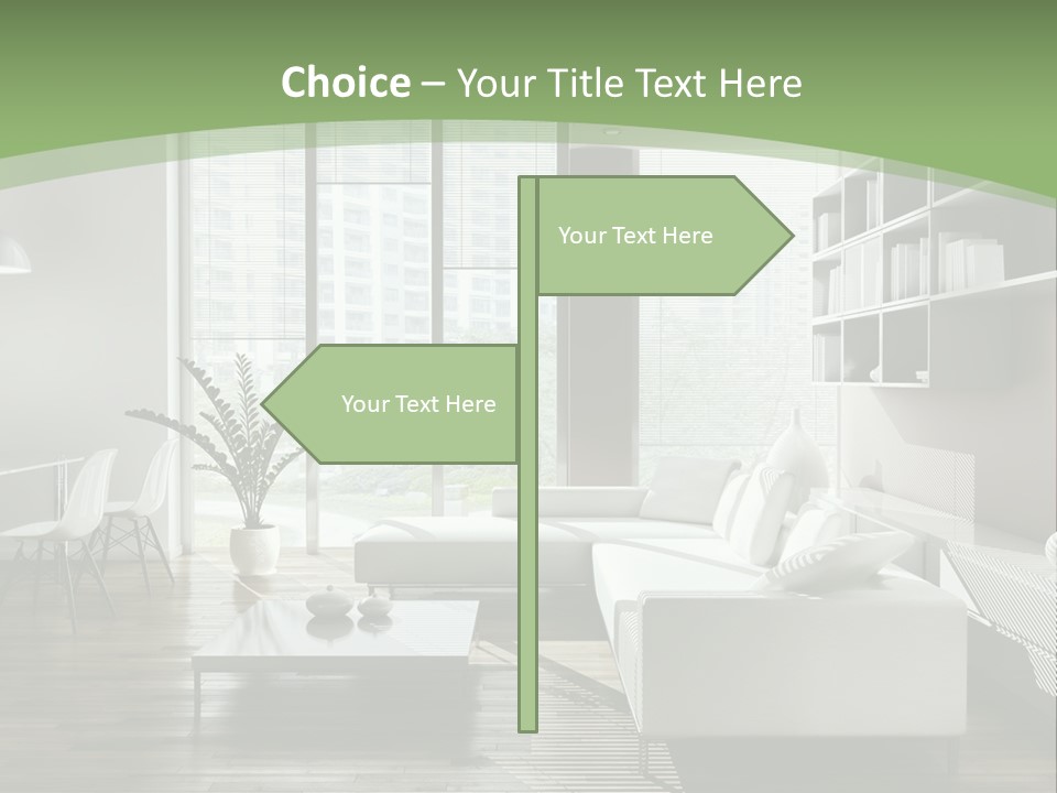 Couch Floor Property PowerPoint Template