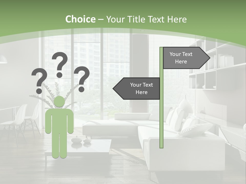 Couch Floor Property PowerPoint Template