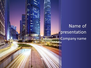 Bridge Business Cityscape PowerPoint Template