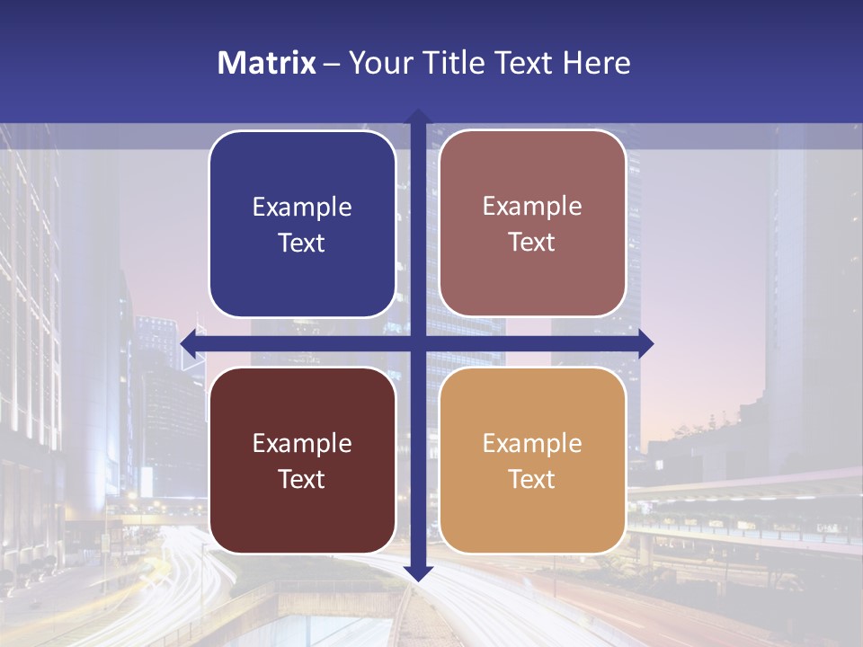 Bridge Business Cityscape PowerPoint Template