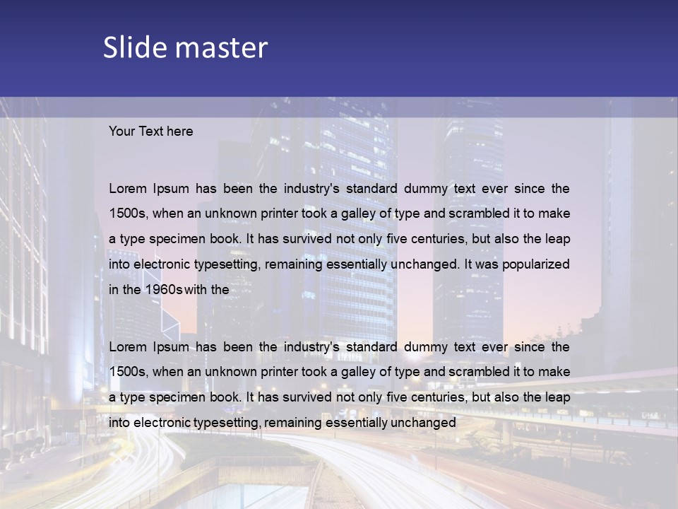 Bridge Business Cityscape PowerPoint Template