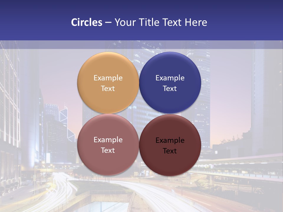 Bridge Business Cityscape PowerPoint Template