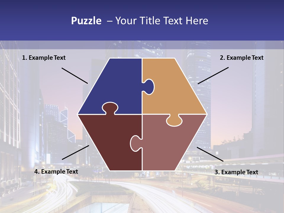Bridge Business Cityscape PowerPoint Template