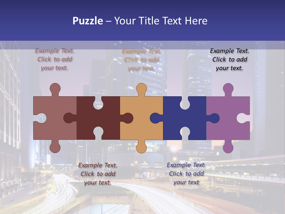 Bridge Business Cityscape PowerPoint Template