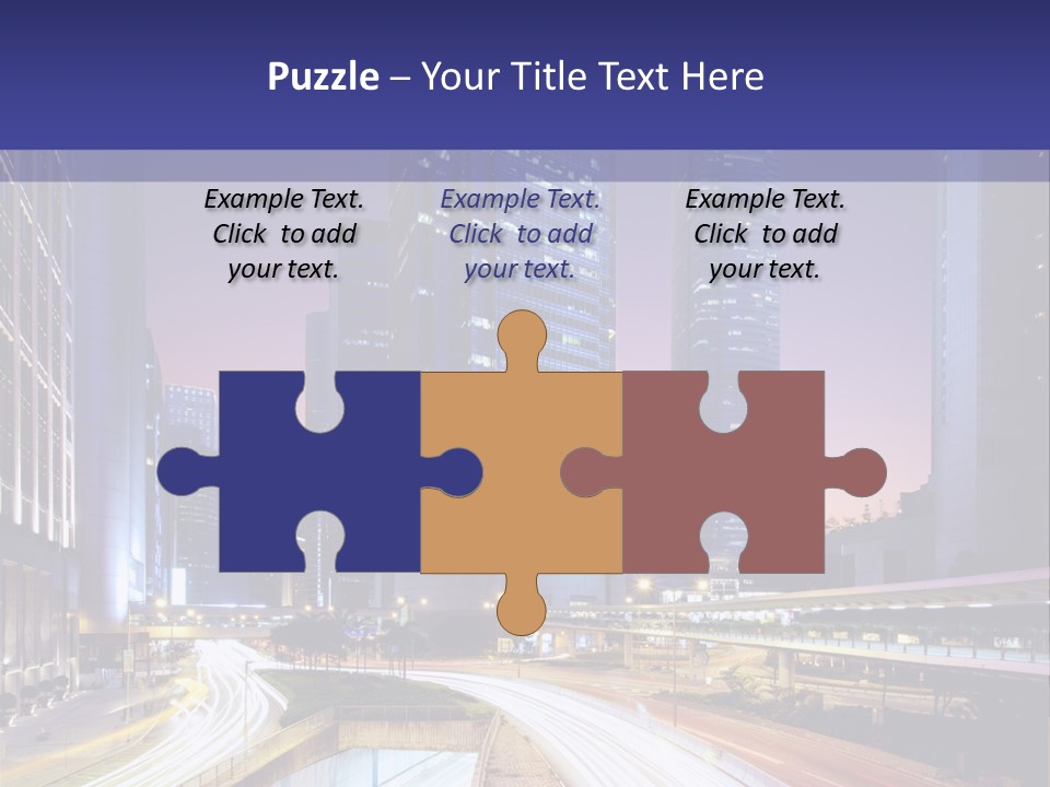 Bridge Business Cityscape PowerPoint Template