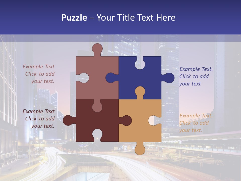 Bridge Business Cityscape PowerPoint Template