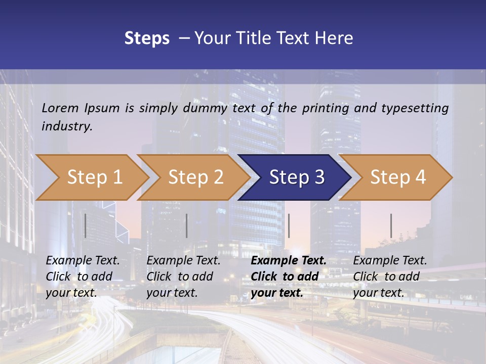 Bridge Business Cityscape PowerPoint Template