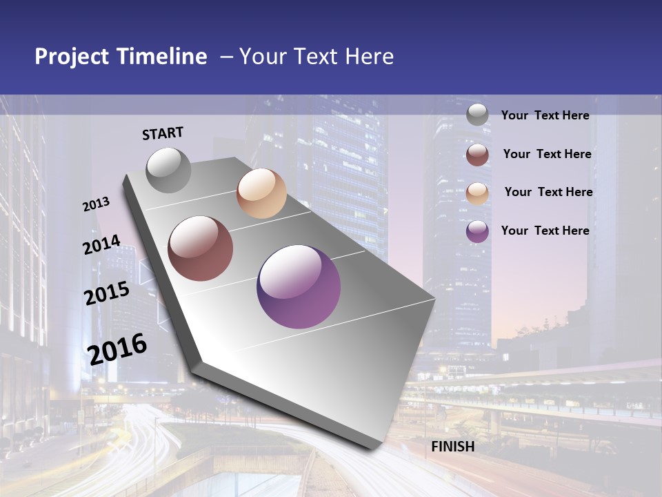 Bridge Business Cityscape PowerPoint Template