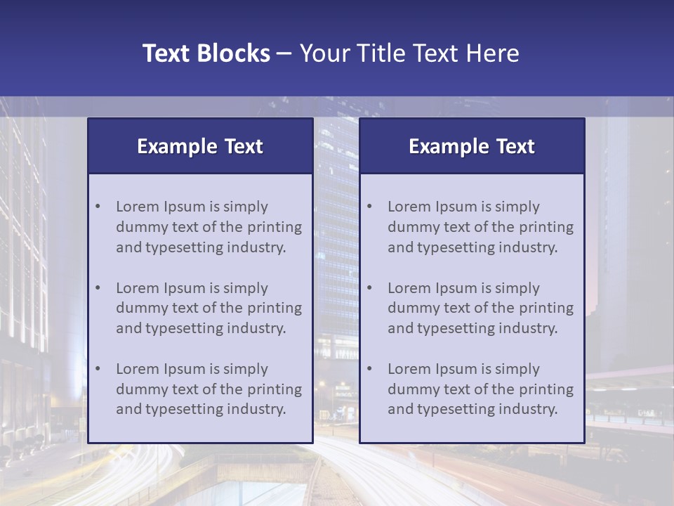 Bridge Business Cityscape PowerPoint Template