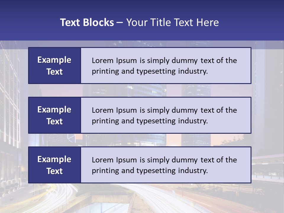 Bridge Business Cityscape PowerPoint Template