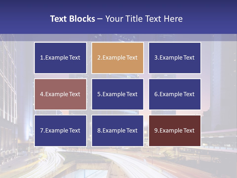 Bridge Business Cityscape PowerPoint Template
