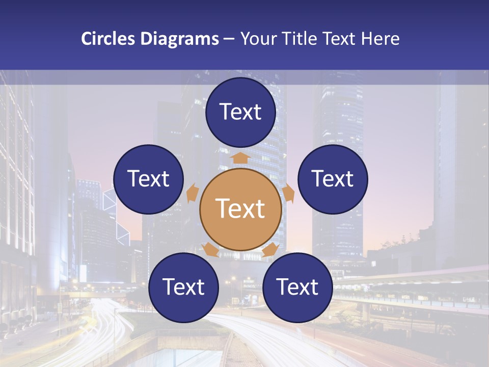 Bridge Business Cityscape PowerPoint Template