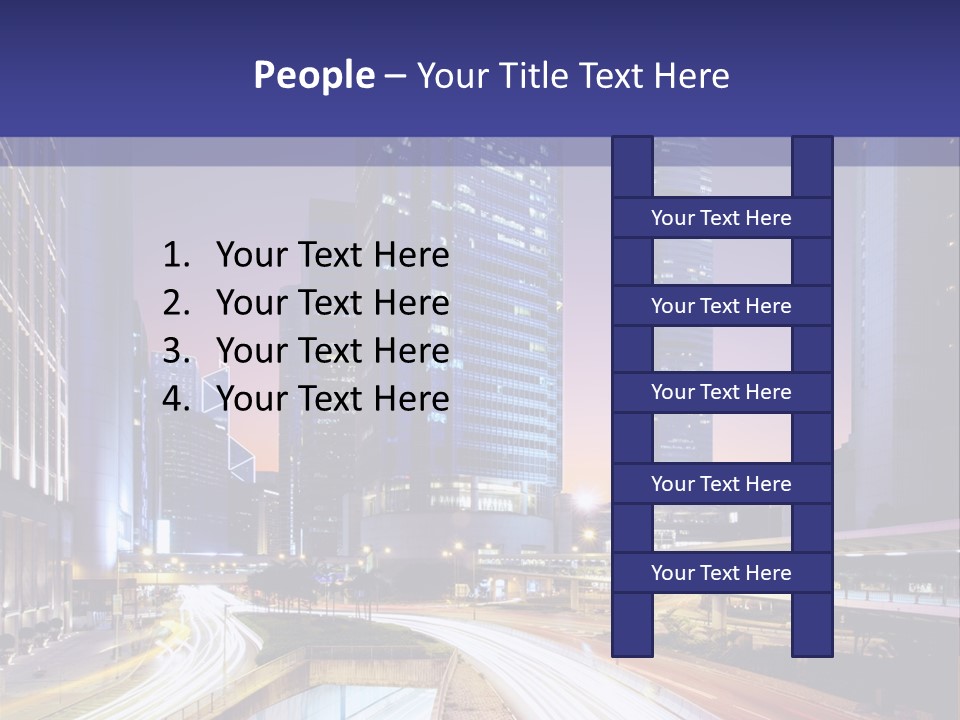 Bridge Business Cityscape PowerPoint Template