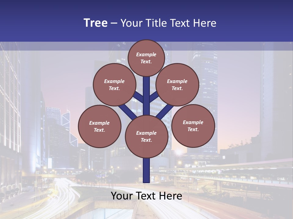 Bridge Business Cityscape PowerPoint Template