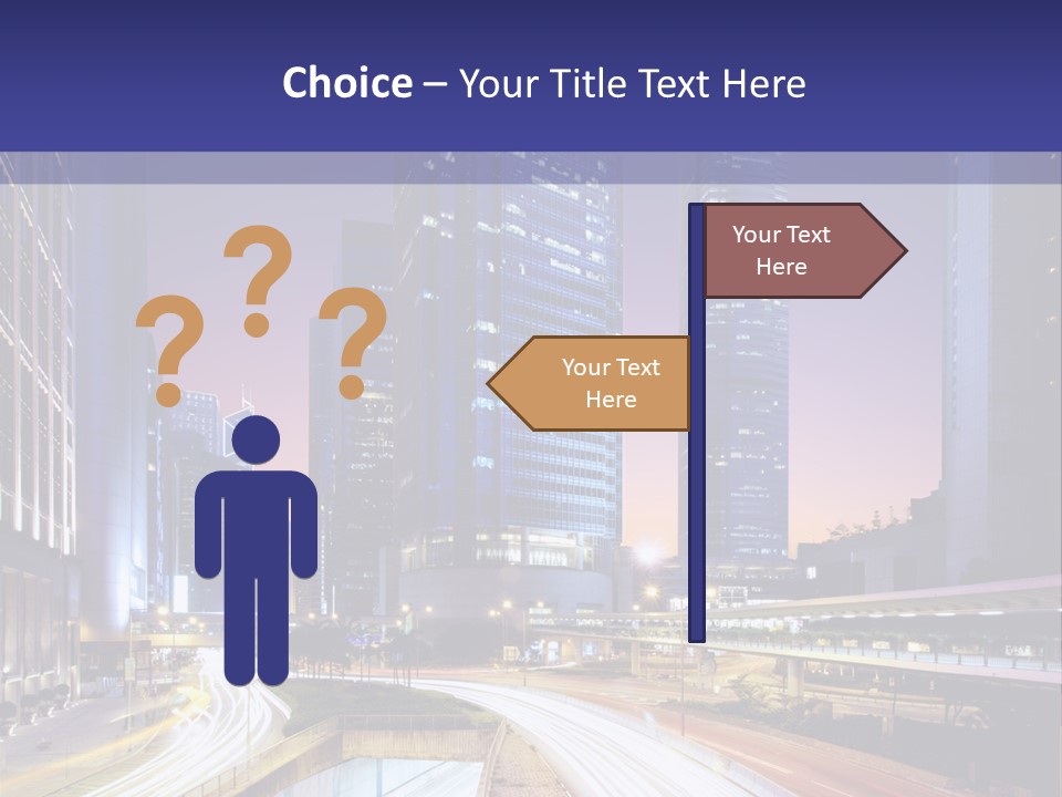 Bridge Business Cityscape PowerPoint Template
