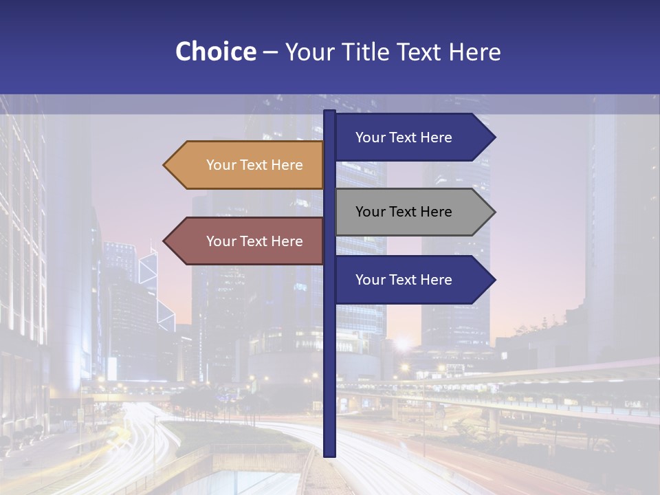 Bridge Business Cityscape PowerPoint Template