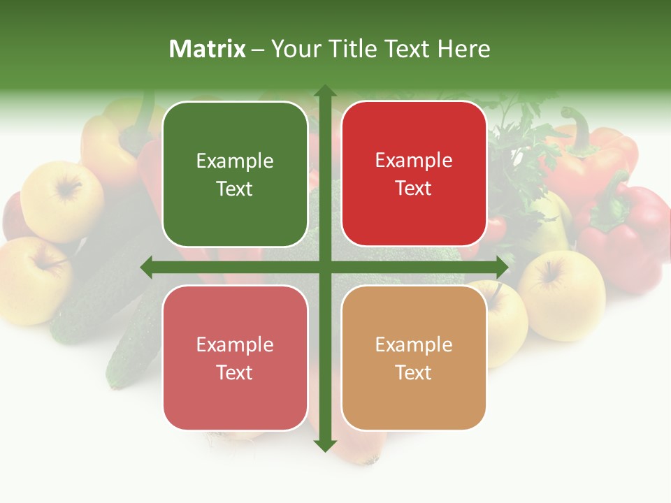 Arrangement Pepper Background PowerPoint Template
