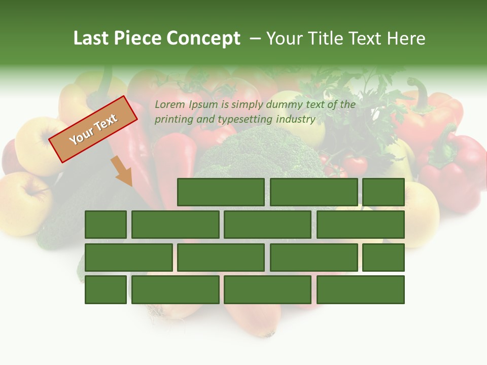 Arrangement Pepper Background PowerPoint Template