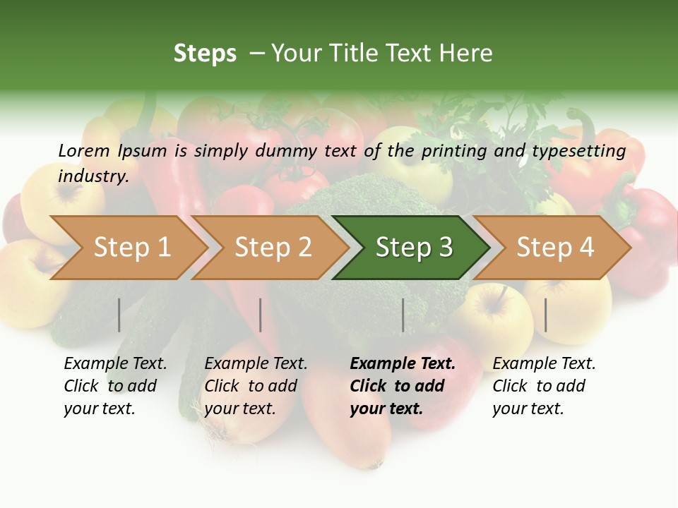 Arrangement Pepper Background PowerPoint Template