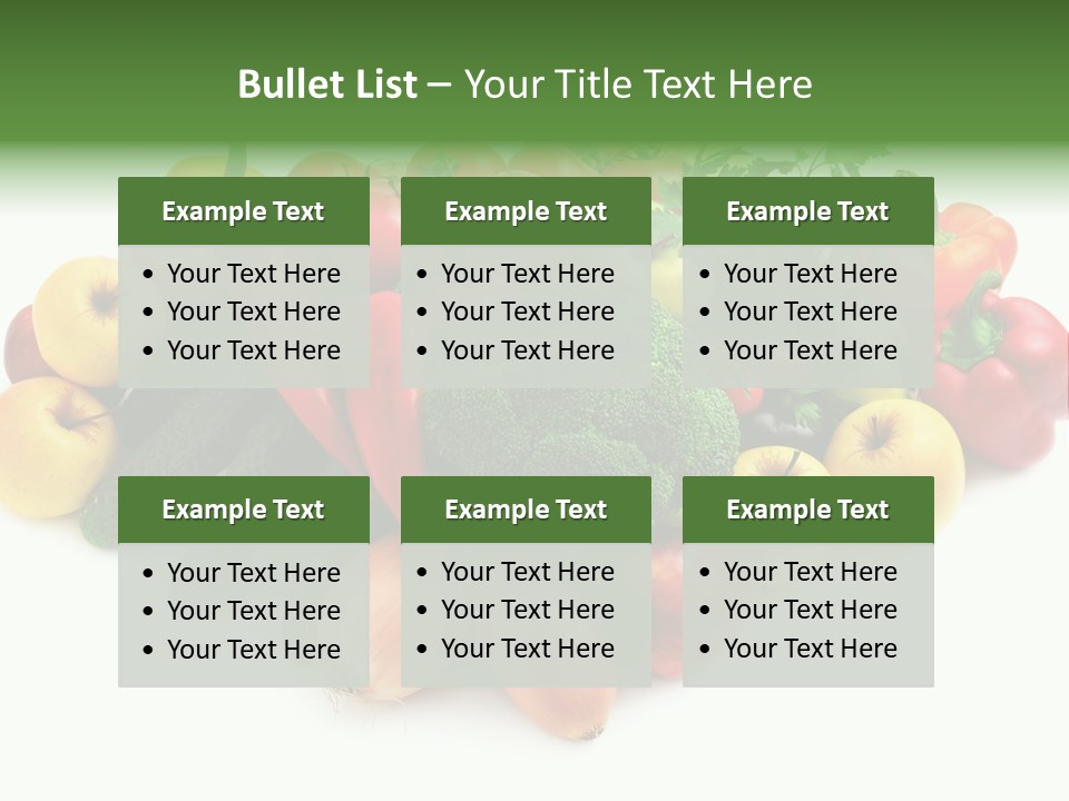 Arrangement Pepper Background PowerPoint Template