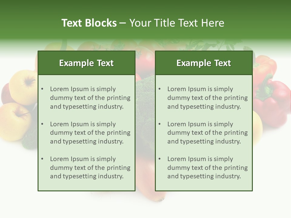 Arrangement Pepper Background PowerPoint Template