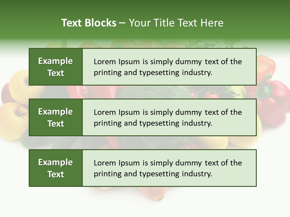 Arrangement Pepper Background PowerPoint Template