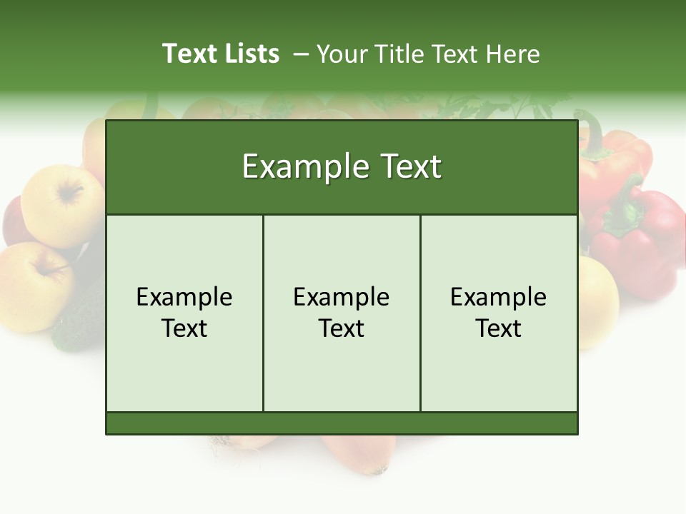 Arrangement Pepper Background PowerPoint Template