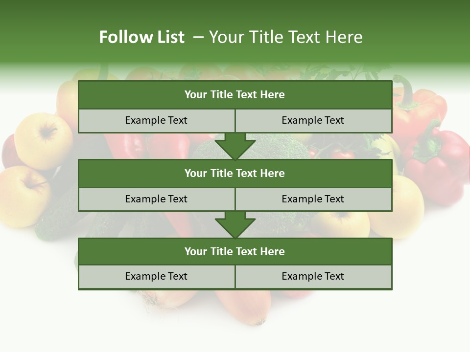 Arrangement Pepper Background PowerPoint Template