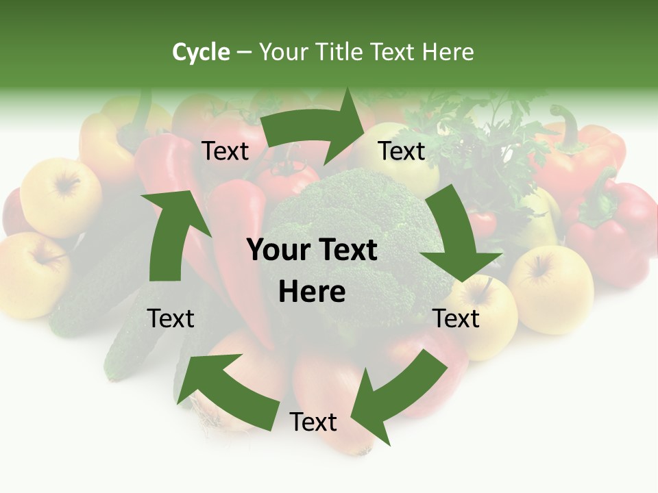 Arrangement Pepper Background PowerPoint Template