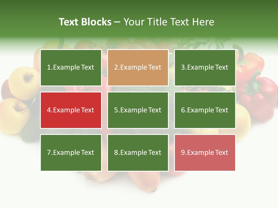 Arrangement Pepper Background PowerPoint Template