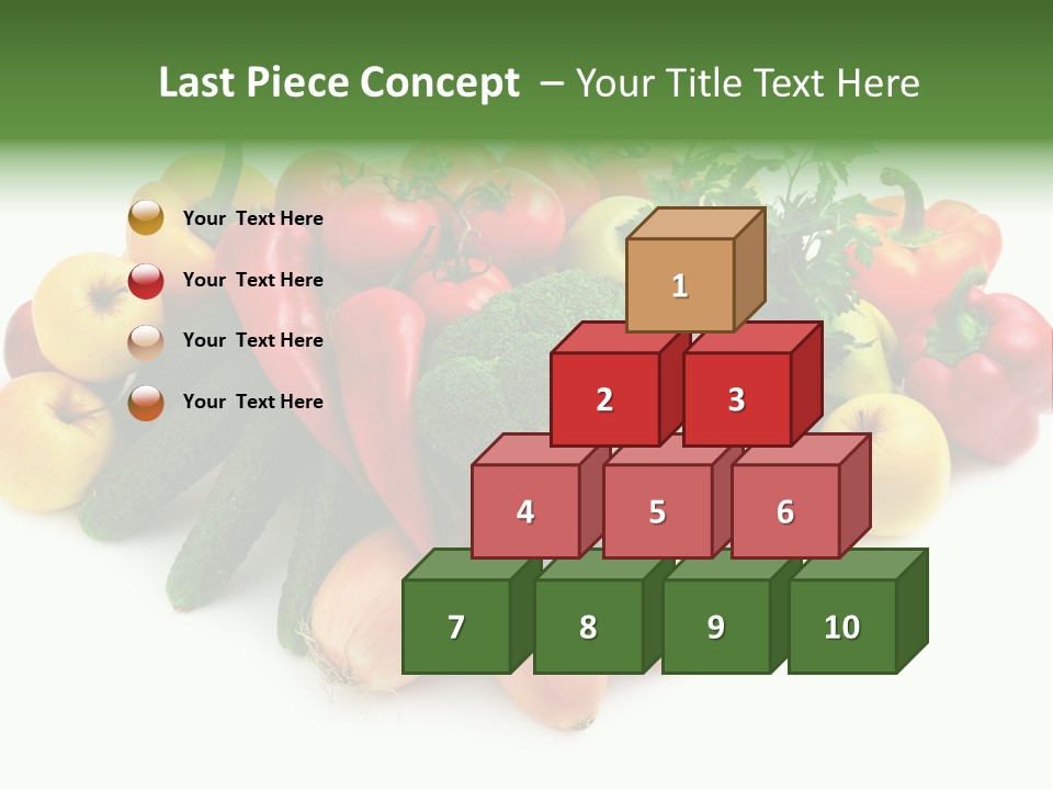 Arrangement Pepper Background PowerPoint Template