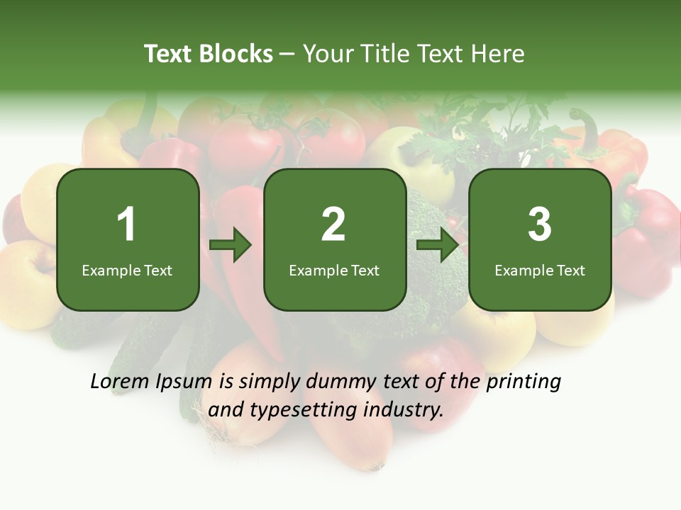 Arrangement Pepper Background PowerPoint Template