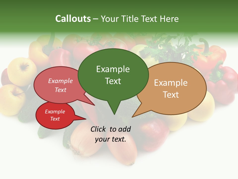 Arrangement Pepper Background PowerPoint Template