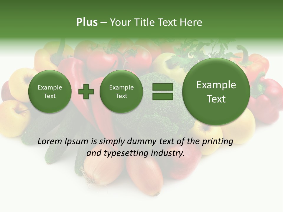 Arrangement Pepper Background PowerPoint Template