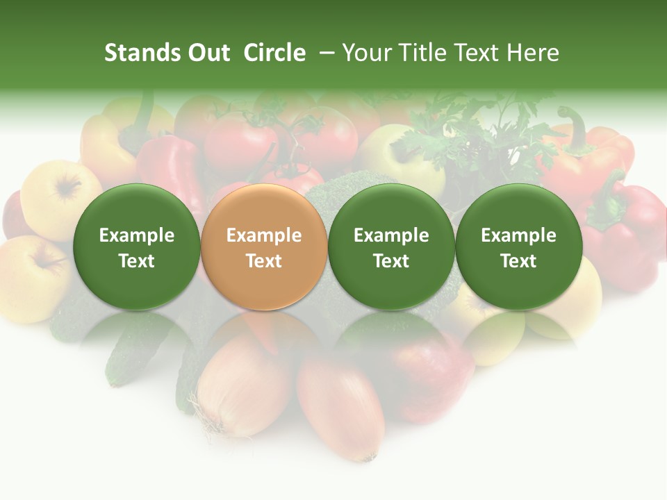 Arrangement Pepper Background PowerPoint Template