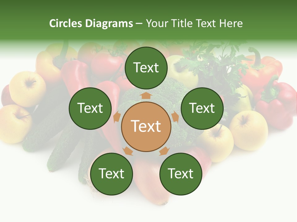 Arrangement Pepper Background PowerPoint Template