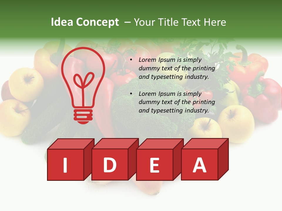 Arrangement Pepper Background PowerPoint Template