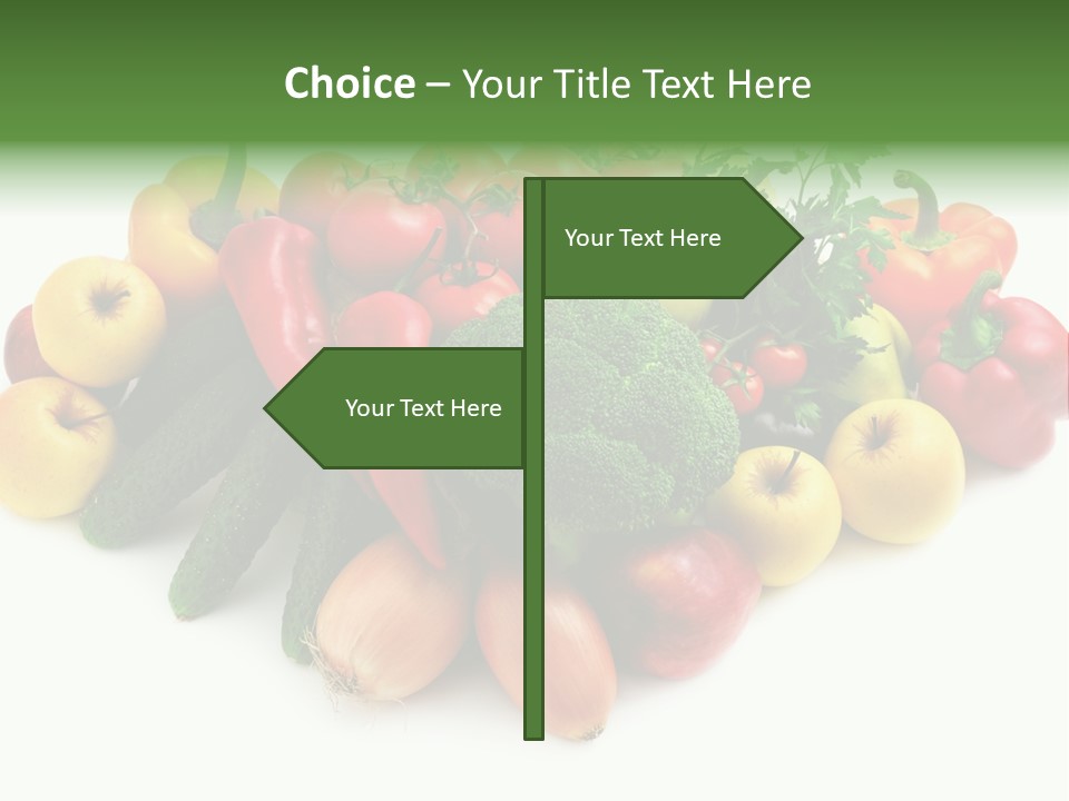 Arrangement Pepper Background PowerPoint Template