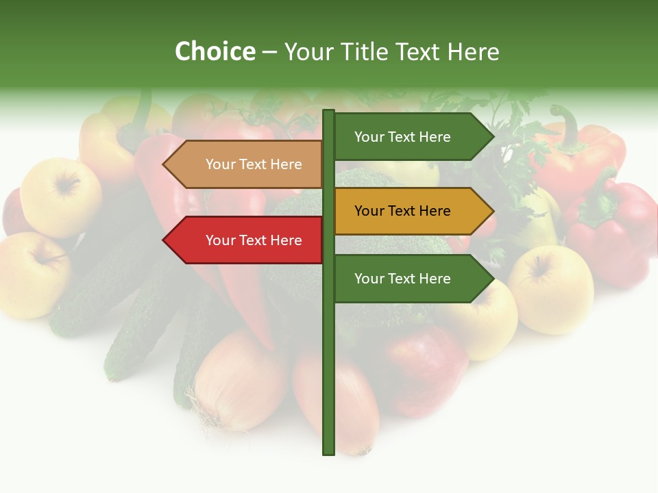 Arrangement Pepper Background PowerPoint Template