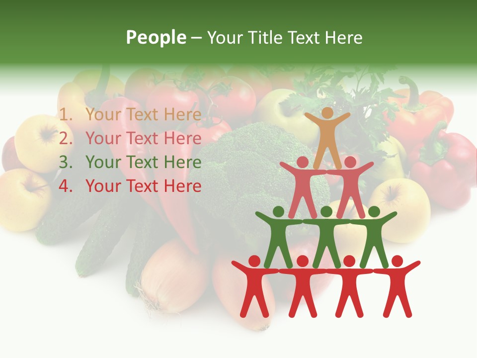 Arrangement Pepper Background PowerPoint Template