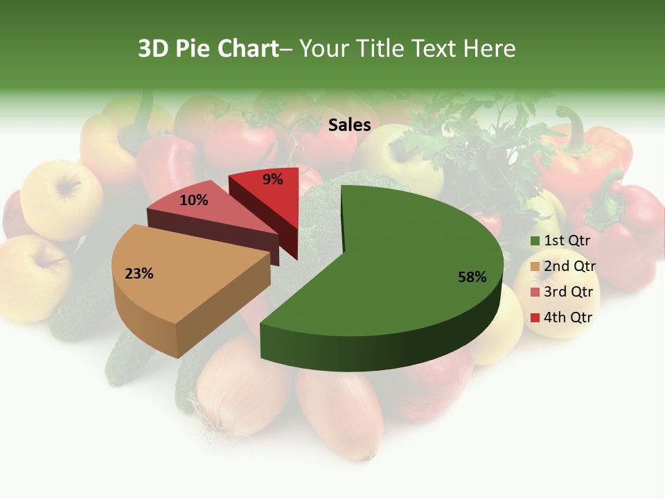 Arrangement Pepper Background PowerPoint Template