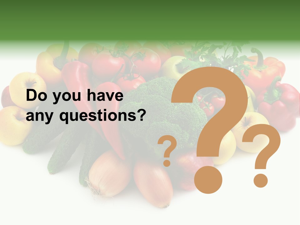 Arrangement Pepper Background PowerPoint Template